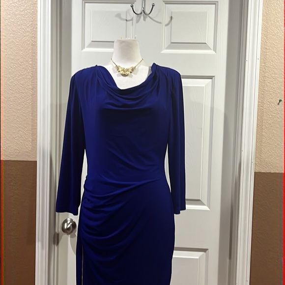 Jessica Simpson Royal Blue Long Sleeve Dress - Picture 2 of 11